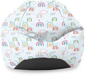 rucomfy Beanbags Rainbow Sky Kids Classic Bean Bag. Comfortable Home & Bed Room Chair. Durable & Machine Washable - 65 x 85cm
