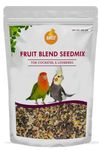 Boltz Premium Fruit Pellet and Seed Mix Bird Food 500Gm, Fruits Blend Flavor with Natural Flavor, Enriched with Fruit and Veg Pellets, Bird Seed Food for Cockatiel & Lovebirds (Fruits Pellets 500 Gm)