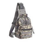 PREMVATI Travel Crossbody Backpack Shoulder Chest Bag Lightweight for Men Women Boys Girls | 7.87 X 5.51 X 9.87 inches | ACU