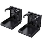 AUTOUTLET 2 Packs Universal Adjustable Drinking Cup Holder Foldable For Car Truck Boat Van