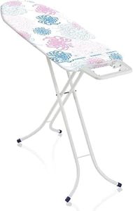 Leifheit Classic M Basic Ironing Board, Iron Without Creases, Compact Ironing Boards for Steam Iron for Smooth Laundry, 120 x 38 x 69-88 cm, Small Ironing Board