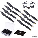 CamKix Propellers replacement for DJI Spark - 2 Sets (8 Blades) - With Convenient Storage Box - Quick Release Foldable Wings - Flight Tested Design - Essential Accessory For Your DJI Spark Drone