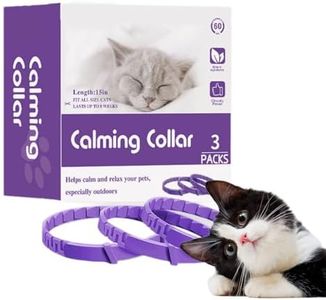 Calming Collar for Cats,Calming Cat Collars Adjustable Soother Anxiety Relief & Stress,3 Pack Pheromone Collars for Small,Medium and Large Cats