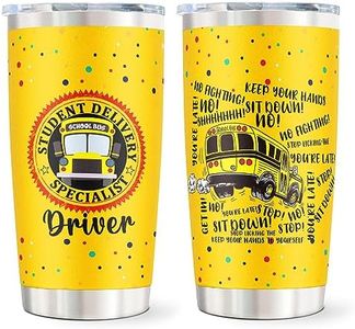 kirusel Bus Driver Gifts, Bus Driver Appreciation Gifts, School Bus Driver Gifts, Gifts for Bus Drivers Men Women, Student Delivery Driver Gift Tumbler Mug 20oz