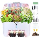DRYADES Hydroponic Growing System Kit 16 Pods, Smart Herb Garden with Sprout Mode Can Seedling in Advance & 24W Full Spectrum LED Grow Light, Indoor Garden Planter for Home/Office/School (White)