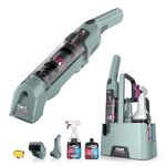 Shark StainForce Cordless Spot Cleaner Lightweight & Portable Spot, Stain, & Odour Eliminator for Carpets, Upholstery, with Storage Caddy, Accessories and 2x Full-Size Cleaning Solution, HX100UKCP