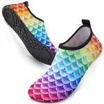 SIMARI Water Shoes for Women Men Swim Aqua Socks Beach Pool Essentials Barefoot Surf River Boat Kayak Sea Yoga Sand Exercise Sport Accessories Breathable Quick-Dry Adult Youth Kid Size SWS001,