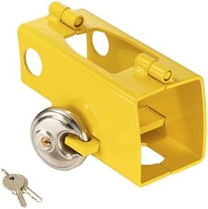 Mottez Antivol tête d'attelage Jaune 20 cm
