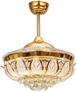 oltao Goldfinch Chandelier Fan with BLDC Motor, 3 Colour LED Light, Remote Control