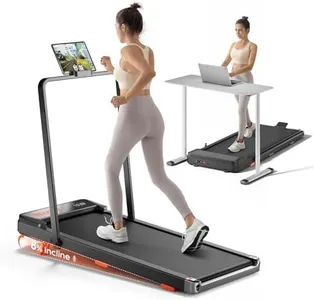 TREAFLOW Walking pad with Incline, Treadmill for Home, 2.5HP Under Desk Walking Pad, Folding Treadmill 2 in 1 with Remote Control