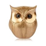 CURIO CRAZE® Home Décor Accents Small Decor Items Modern Classy Lucky Owl for Shelf Figurines Showpiece Handicraft Idol for Home Decor Gifts Item (Gold)