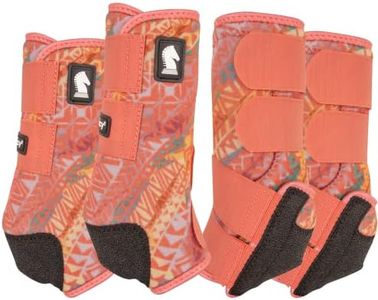 Classic Equine Legacy2 Front and Hind Support Boots, Safari, Medium