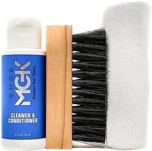 Shoe MGK Essentials Kit - Travel Shoe Care Kit - Cleans Dirt and Grime off Athletic, Leather, and White Shoes, Black, Large