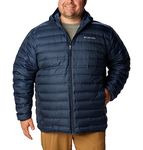 Columbia Men's Lake 22 Down Hooded Jacket, Hooded Puffer Down Jacket, Collegiate Navy, Size L