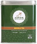 NAHOM India's Mix Masala Chai Tea Loose Leaf, Blend of Black Tea, Cinnamon, Cardamom and Black Pepper with Ancient Indian Herbs, House Recipe of Spiced Masala Tea | Chai Latte Suited 3.53oz |100g - TIN