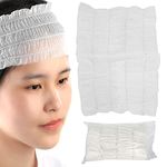 100pcs Disposable Elastic Hair Wraps Non Woven Headbands Spa Salon Makeup Sauna Facial Skin Care Hair Bands Headbands for Skin Care Beauty Accessories for Hospital Medical