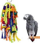 RYPET Large and Small Parrot Chewing Toys - Parrot Cage Bite Toys Wooden Block Tearing Toys for Conures Cockatiels African Grey and Other Amazon Parrots