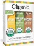 Cliganic USDA Organic Lip Balm Set 
