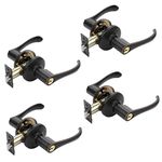 Dynasty Hardware VAI-00-12P, Vail Front Door Entry Lever Lockset, Aged Oil Rubbed Bronze - (4 Pack) - Keyed Alike