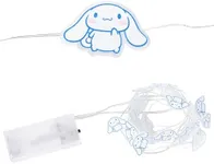 Silver Buffalo Sanrio Hello Kitty and Friends Cinnamoroll 20ct Decorative String Lights, 7 Feet Long, Battery Powered (2 AA Batteries Included), Cool White LED, Indoor Use Only