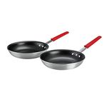 Tramontina 80114/591DS Professional Aluminum Nonstick Restaurant 2-Piece Fry Pan Set, 10-Inch, NSF-Certified, Made in USA, Satin