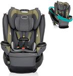 Evenflo Revolve360 Extend Rotational All-in-One Convertible Car Seat with Quick Clean Cover, 360° Rotation, Rear-Facing Up to 50 Lbs, Rockland Green