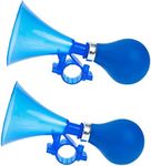 2pcs Horn Small Air Horn Kids Bike Horn Scooter Horn Children's Bell Plastic Blue Vintage