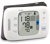 Omron Healthcare, Wrist Blood Pressure Monitor, Portable Wireless Wrist Monitor, Digital Bluetooth® Blood Pressure Machine, Stores Up To 200 Readings for Two Users (100 readings each)