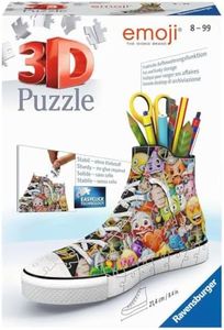 Ravensburger Italy Puzzle 3D Sneaker Portapenne Emoji, 108 Pezzi, Medium, 11218