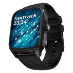 Fastrack New Astor Fs1 Pro Smartwatch|Large Super Amoled Display(1.97") Aod|Nextgen Chipset Lag Free&Fast Experience|Functional Crown|Singlesync Bt Calling|100+ Sports Modes&Watchfaces|Ip68,Black