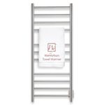 Heated Towel Rack, 11-Bar Large Polished Stainless Steel Electric Towel Warmer, Wall-Mounted and Hardwired, for a Sleek Finish and Spa-Like Comfort in Your Bathroom (WarmlyYours Ontario)