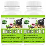 GOA NUTRITIONS Lung Detox For Smokers With Quercetin Vitamin C, D3, Green Tea Supplement, Essential oil Extracts Tar Free, Natural Immunity Booster Men,Women-120 Tablet (Pack2)