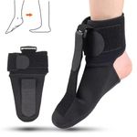 Oaygat Drop Foot Brace Foot Droop Orthosis Plantar Fasciitis Socks Plantar Fasciitis Night Splint Flexible Foot Support Socks for Men and Women Adjustable Ankle Foot Drop Postural Corrector Brace