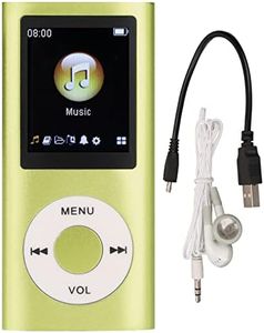 MP3 Player, 64GB Portable MP3 Player for Students, 1.8 Inch LCD Screen Lossless Sound Music MP3 Player, Multifunctional MP3 Player for Kids, Students (Green)