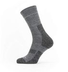 SEALSKINZ Unisex Solo QuickDry Ankle Length Sock - Grey, Large