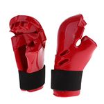 Bothyi Kids Punches Karate Sparring Gloves Kickboxing Punching - Foam Padding with PU Coating, as described+as described, Red S