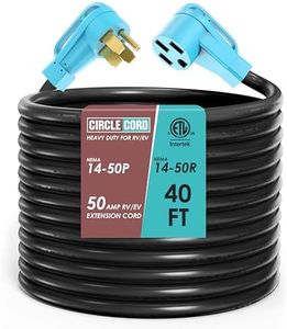 CircleCord 50 Amp 40 Feet RV/EV Charging Extension Cord