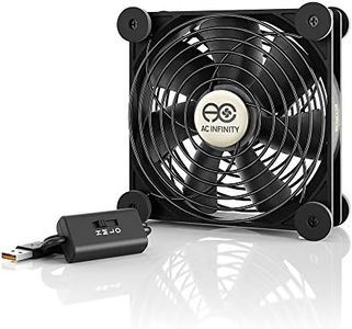AC Infinity MULTIFAN S3 Quiet 120mm USB Fan for Receiver DVR Playstation Xbox Computer Cabinet Cooling