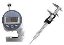 Corceptive vernier Caliper Measuring Tool and Digital Thickness Gauge machine combo pack of 2