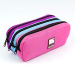 Viquel - TRIZIP 3 Compartments Large Capacity School Pencil Case Multi-Coloured