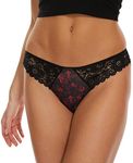 Sofishie Lace Crossover Panties, Floural, Large