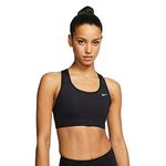 Nike Med Non Pad Bra Sports Bra - Black/(White), M