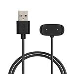 kwmobile USB Cable Charger Compatible with Huami Amazfit Bip 3 / Bip 3 Pro/GTS 4 Mini/T-Rex Pro Cable - Charging Chord for Smart Watch - Black