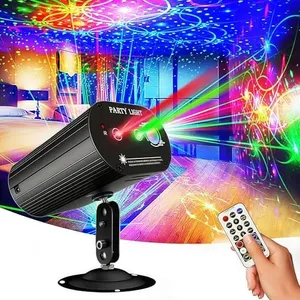 Party Lights Disco Light,RGB Sound Activated Disco Ball Light Dj Lights Projector with Remote Control for Parties Birthday Gift Karaoke KTV Bar Dance Christmas Halloween Party Decorations