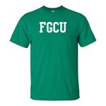 FGCU Flordia Gulf Coast University Eagles Basic Block, Team Color T Shirt, College, University, Fgcu Eagles Kelly Green, XX-Large