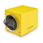 BARRINGTON - Automatic Watch Winder for 1 Watch (Flex Cushion - for Smaller Wrists 14-20cm, Electric Yellow)