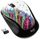 Logitech M325s Wireless Mouse, 2.4 GHz with USB Receiver, 1000 DPI Optical Tracking, 18-Month Life Battery, PC/Mac/Laptop/Chromebook - Celebration Black