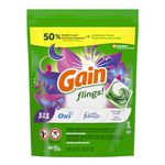 Gain flings Laundry Detergent Soap Pacs, HE Compatible, 31 ct, Long Lasting Scent, Moonlight Breeze