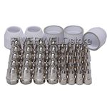 RIVERWELD P-80 Plasma Electrode with Hafnium Wire & Tip Nozzle 1.5mm 100Amp Plasma Cutting Torch Consumables Accessory 45pcs