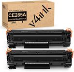 v4ink 2PK Compatible 85A Toner Cartridge Replacement for HP 85A CE285A 36A CB436A 35A CB435A Canon 125 Toner for HP Pro P1102 P1102W P1109w P1505 P1505n MFP M1212nf M1217nfw M1522n M1522nf Printer